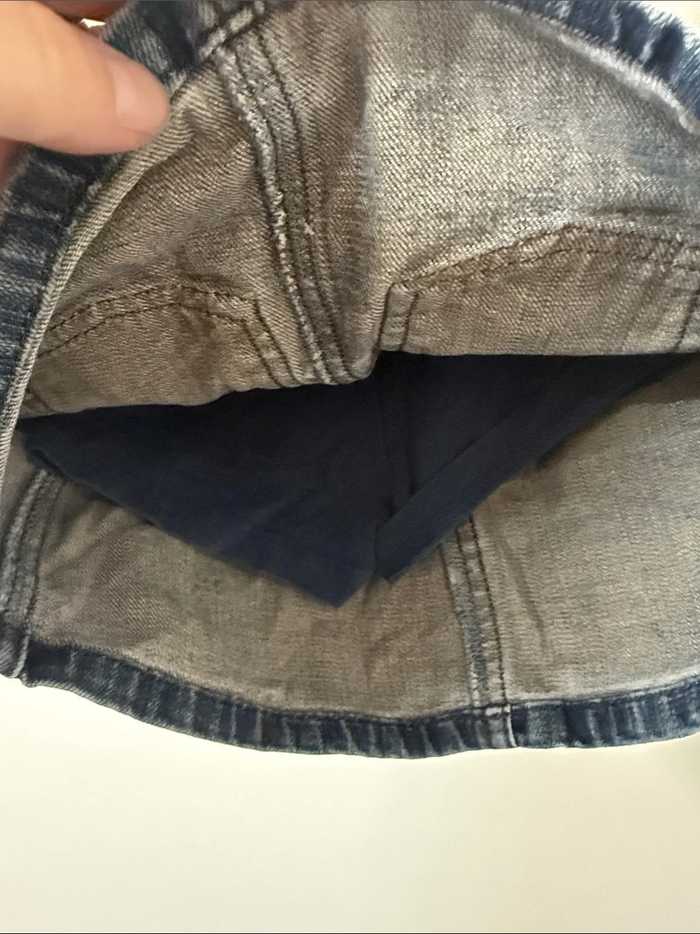 The Children's Place Blue Denim Skort with Rhinestone Stars